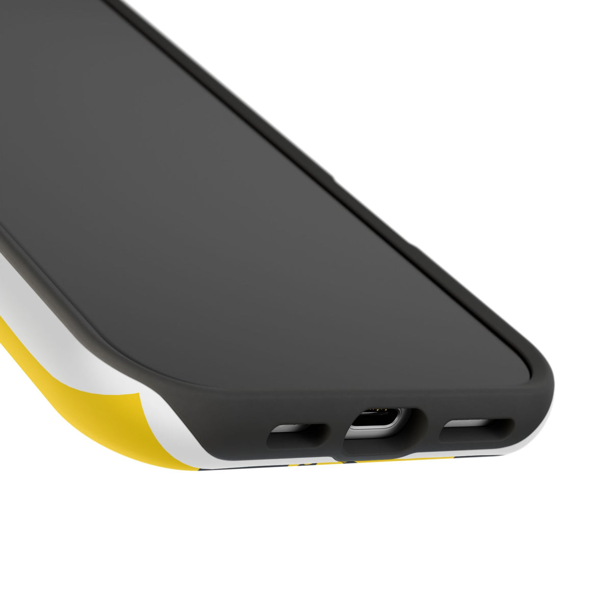Yellow Black Abstract Brushstroke Magnetic Phone Case