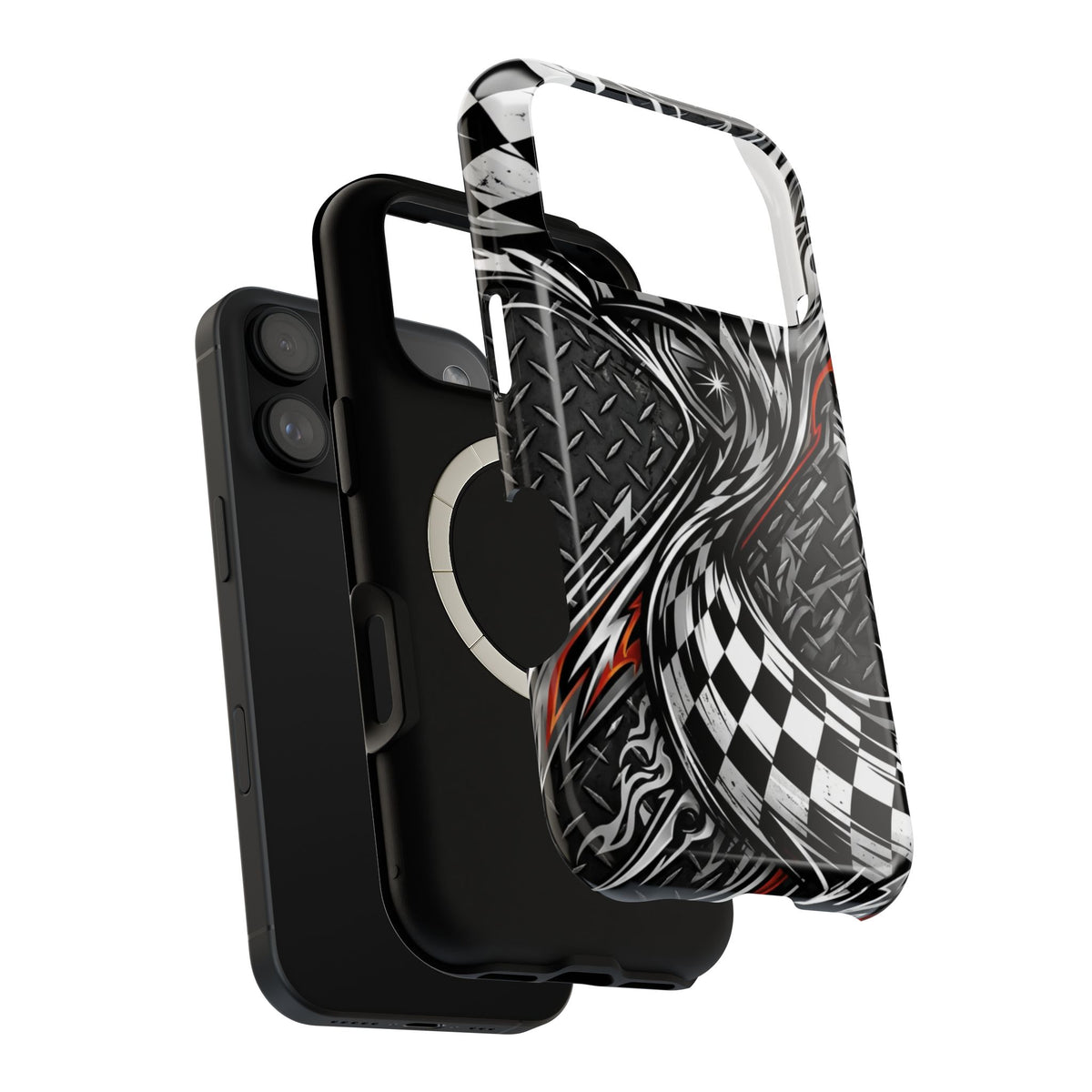 Racing Checkered Flag Magnetic Phone Case