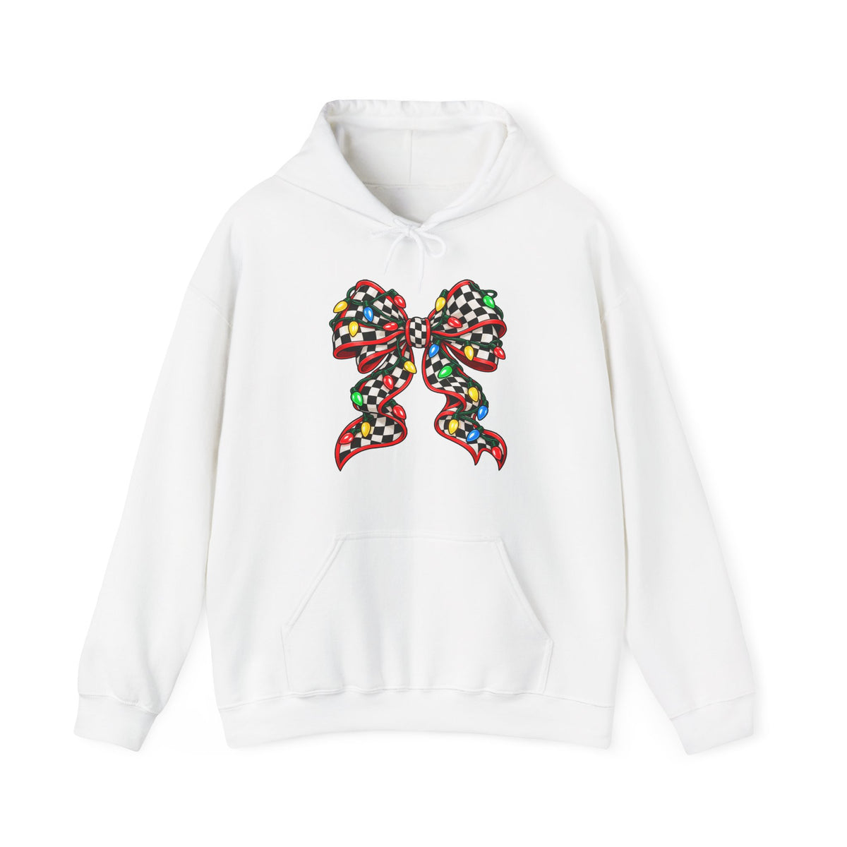 Christmas Racing Ribbon Bow Hoodie