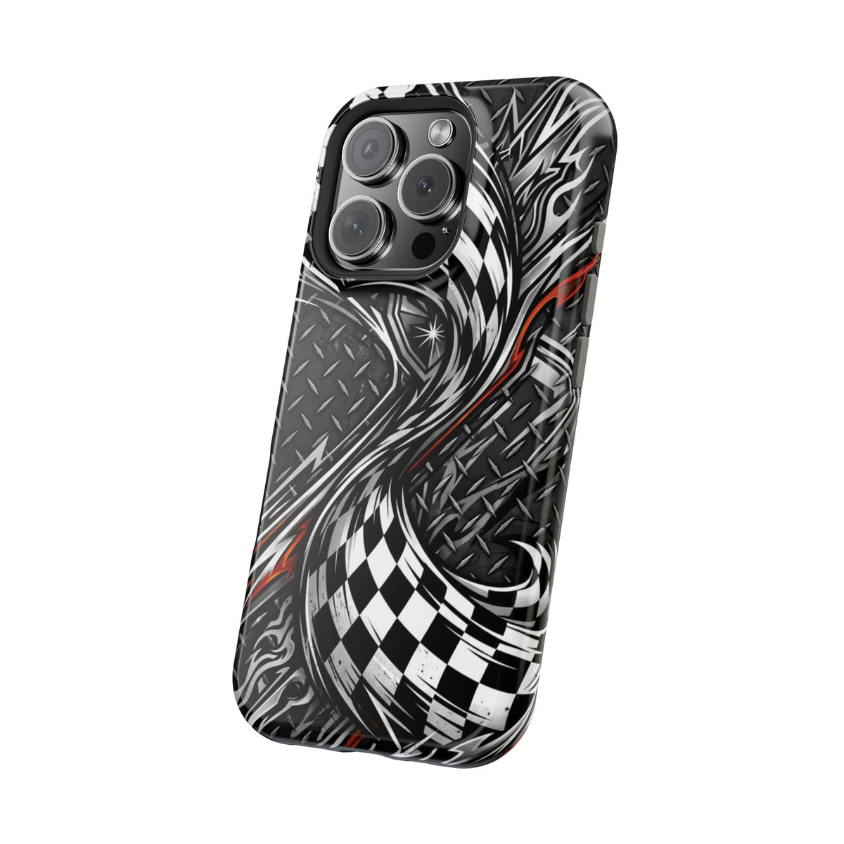 Racing Checkered Flag Magnetic Phone Case