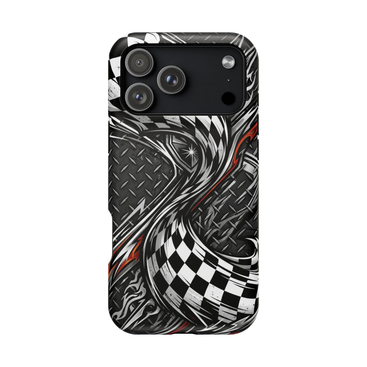 Racing Checkered Flag Magnetic Phone Case