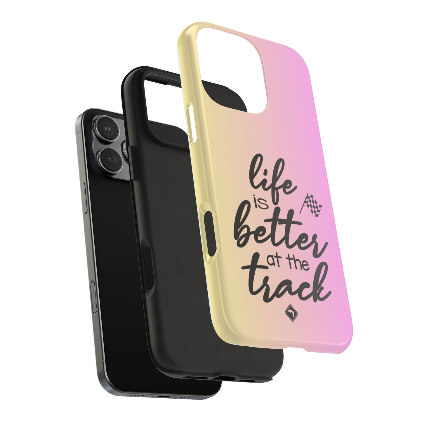 Two-Tone Tough Phone Cases - Life Is Better At The Racetrack