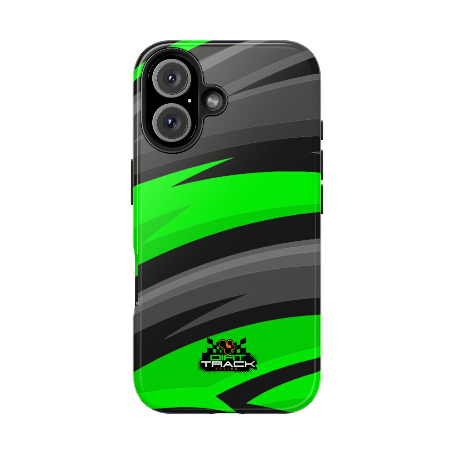 Racing Graphic Green/Black/Gray Tough Phone Cases