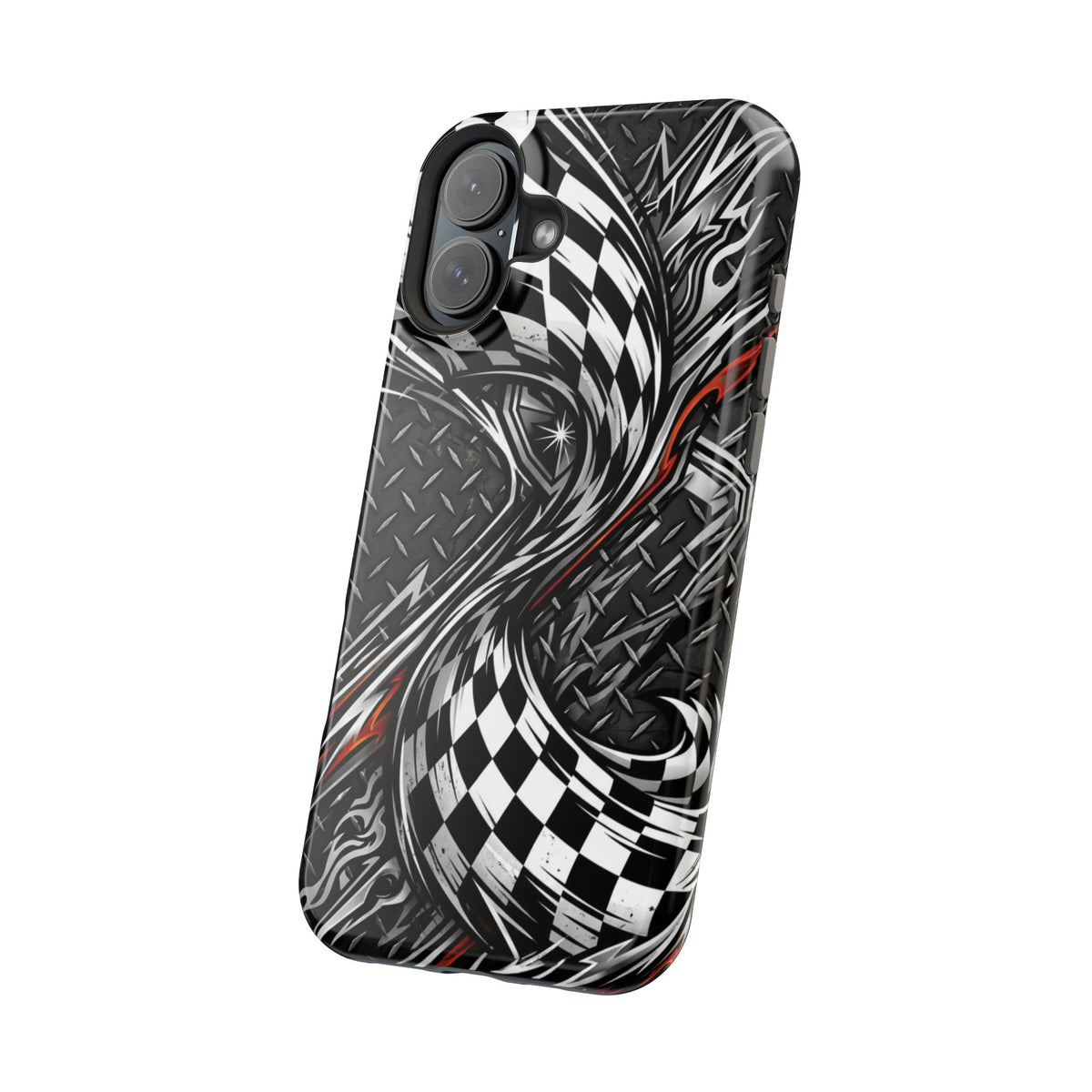 Racing Checkered Flag Magnetic Phone Case