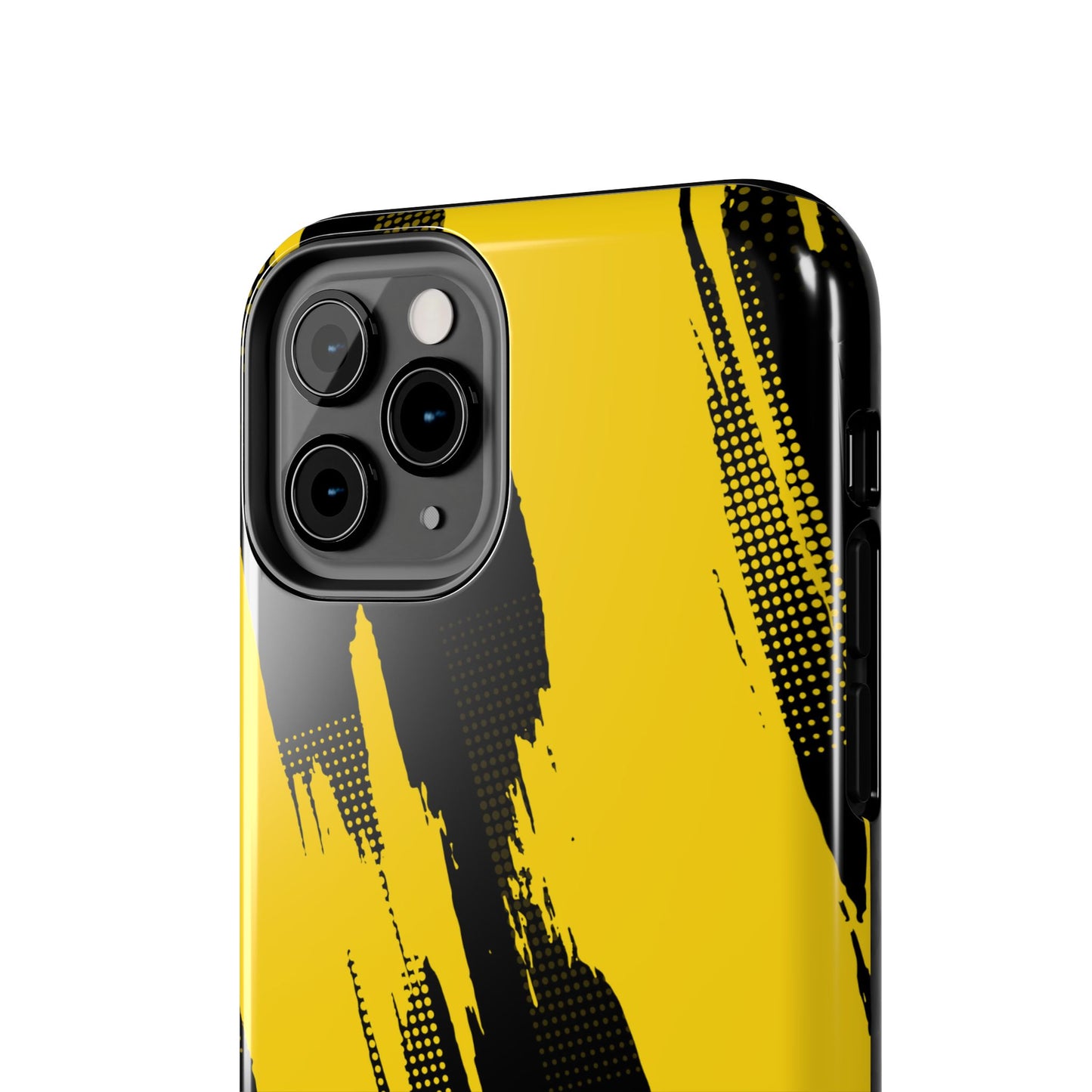 Racing Graphic Yellow Black Tough Phone Cases