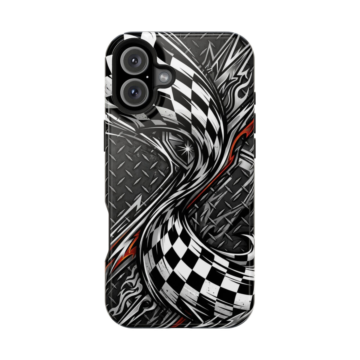 Racing Checkered Flag Magnetic Phone Case