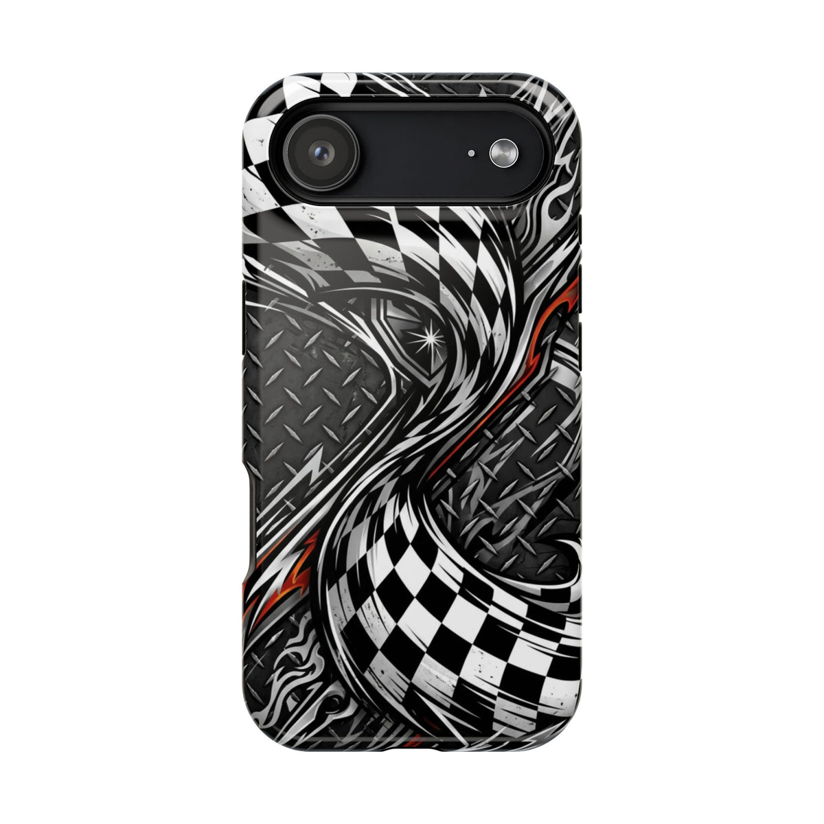 Racing Checkered Flag Magnetic Phone Case