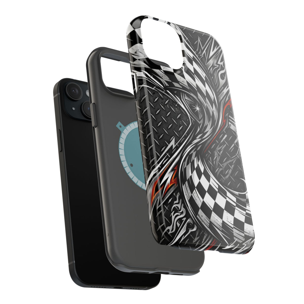 Racing Checkered Flag Magnetic Phone Case