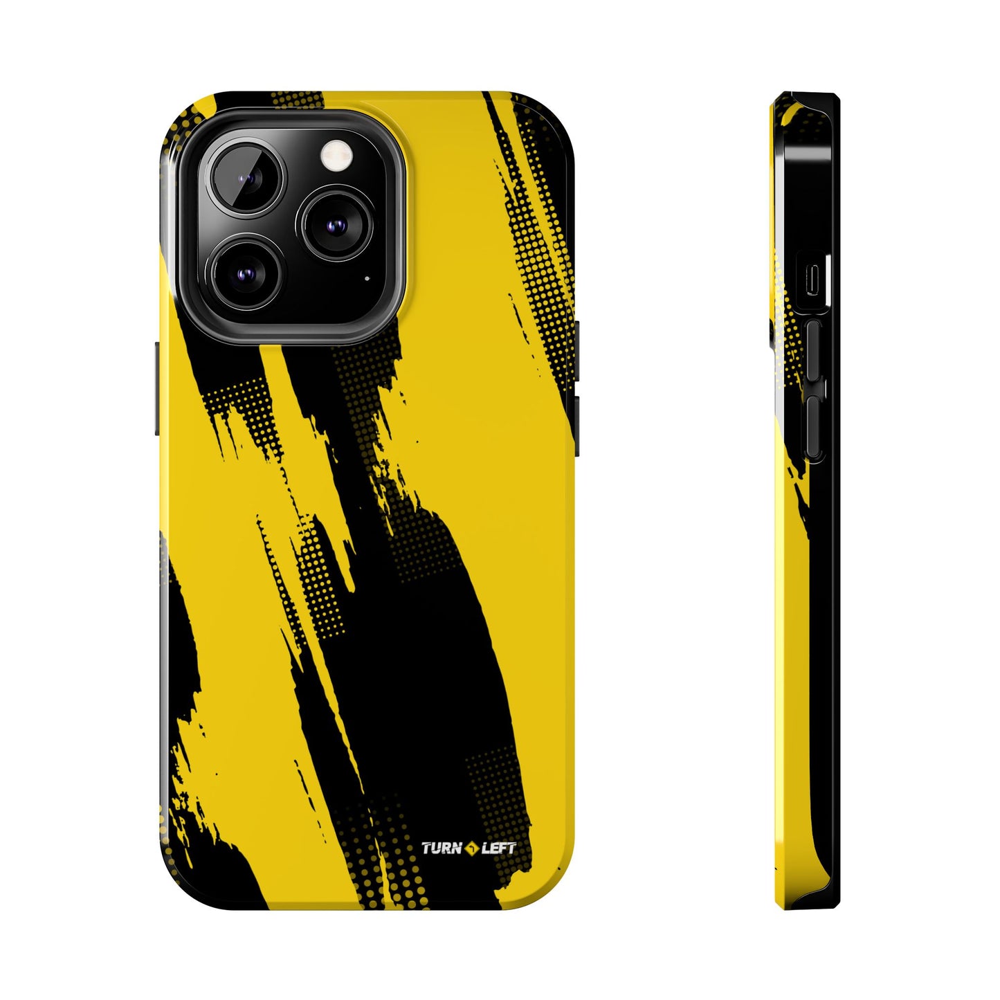 Racing Graphic Yellow Black Tough Phone Cases