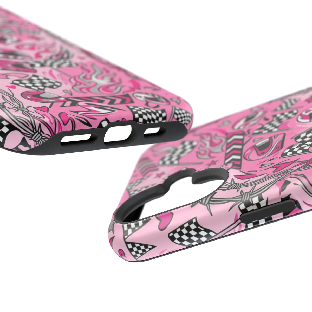 Pink Racing Helmets Magnetic Phone Case