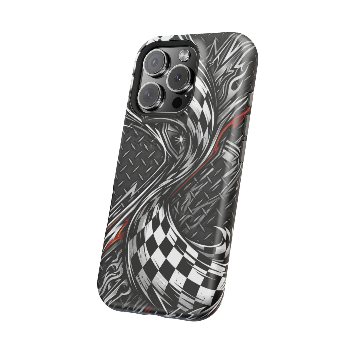 Racing Checkered Flag Magnetic Phone Case