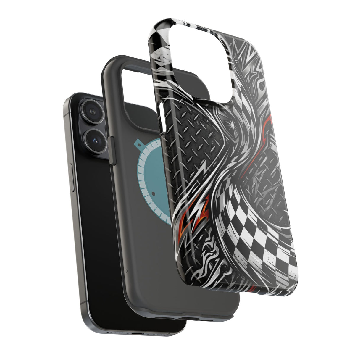 Racing Checkered Flag Magnetic Phone Case