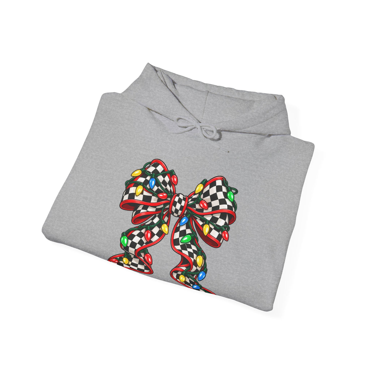 Christmas Racing Ribbon Bow Hoodie
