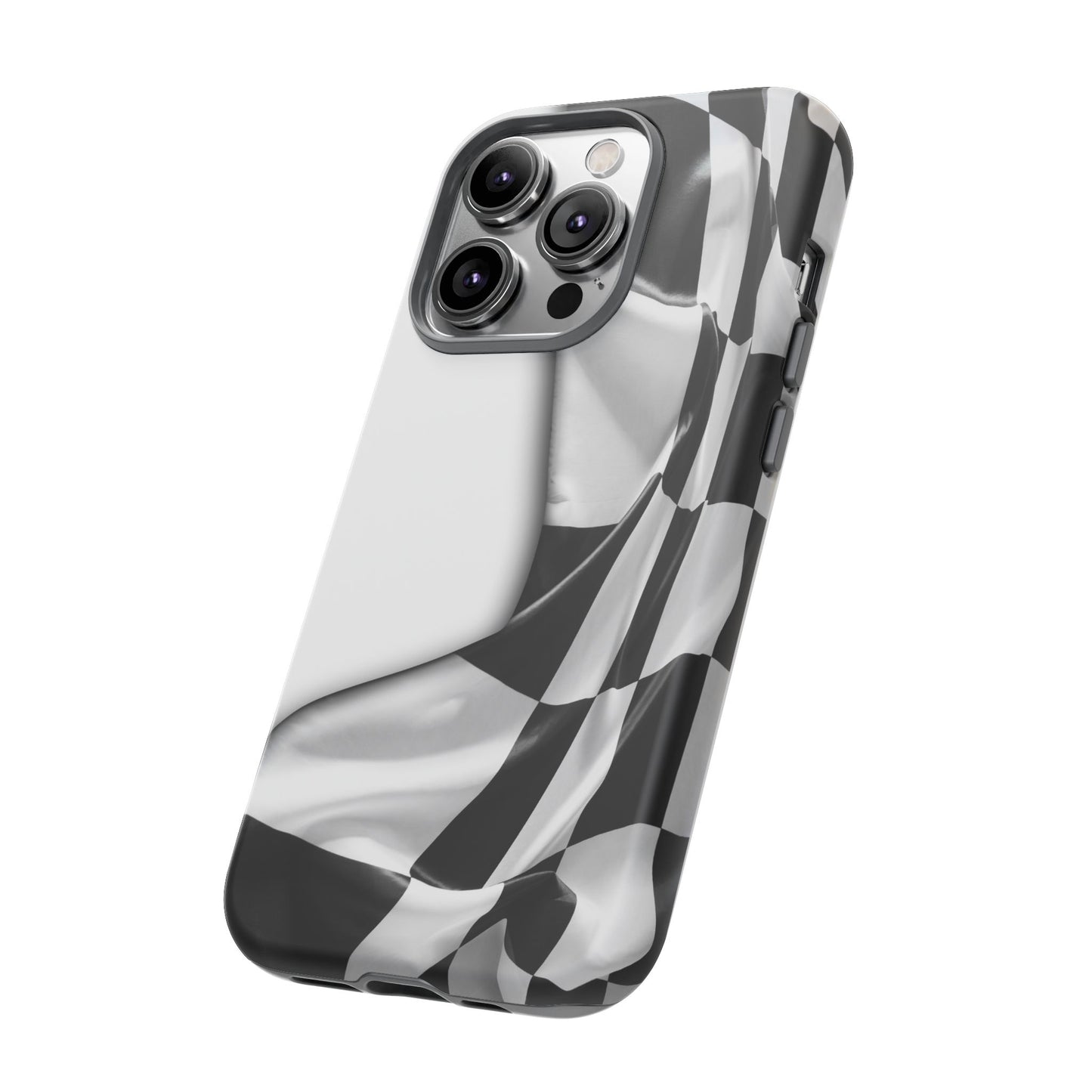 Racing Flag IPhone Case, Checkered Design Race Fans Tough Case
