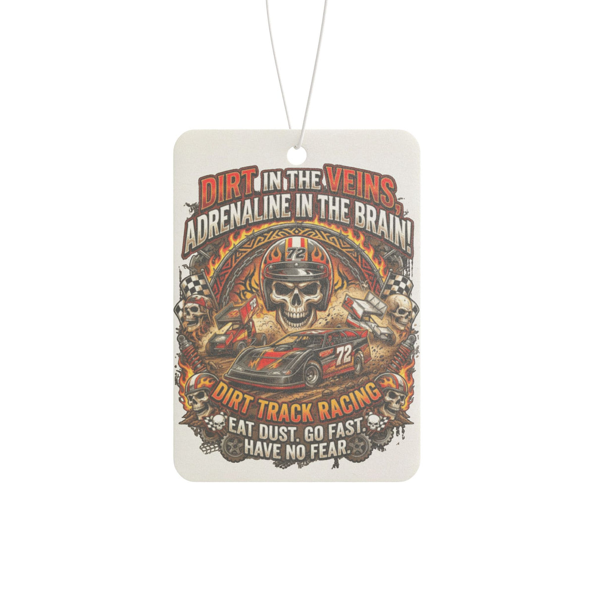 Dirt Track Racing Car Air Freshener – Adrenaline Racing Gift