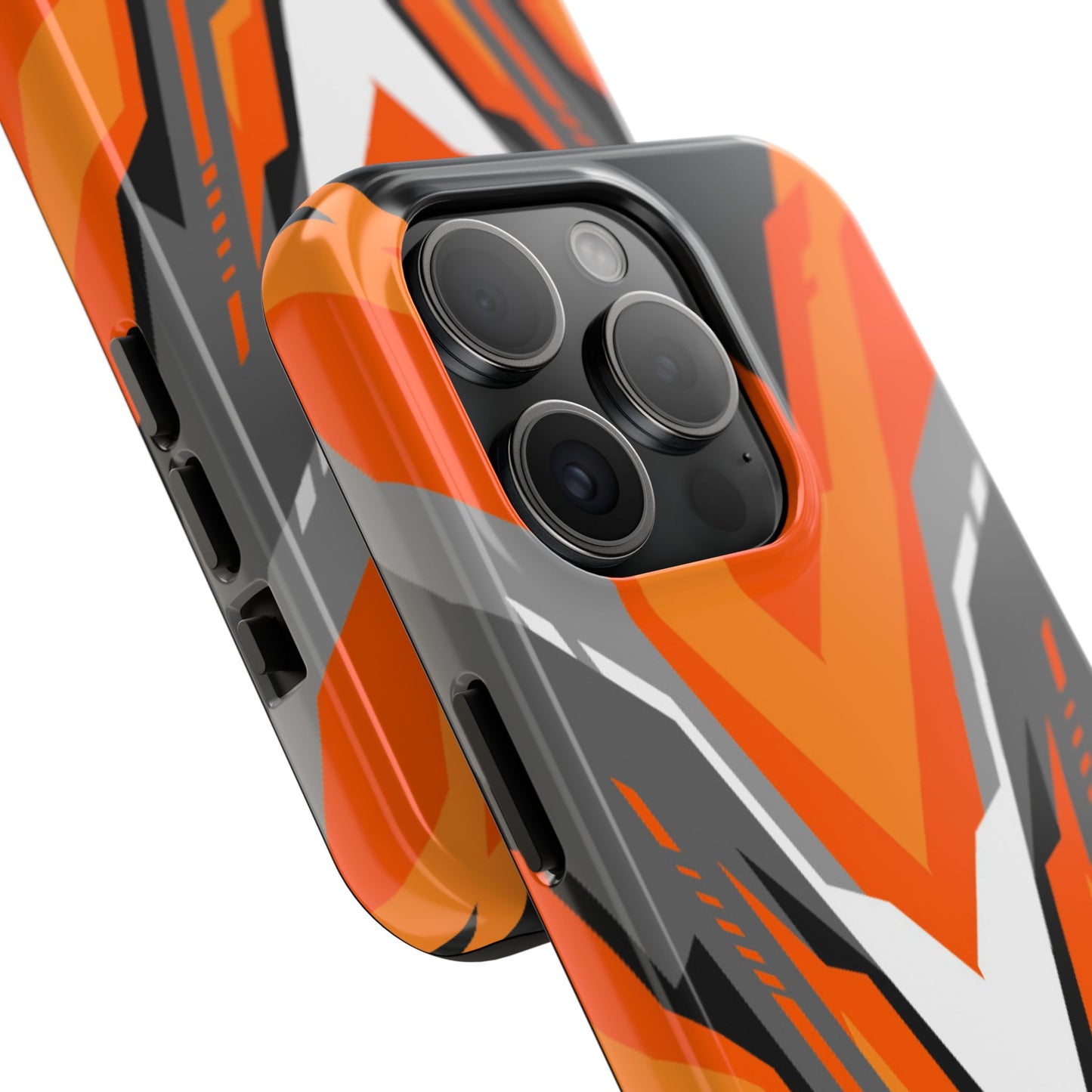 Orange Racing Graphic Tough Phone Case