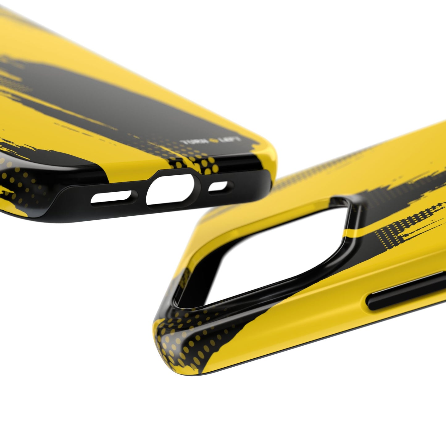 Racing Graphic Yellow Black Tough Phone Cases