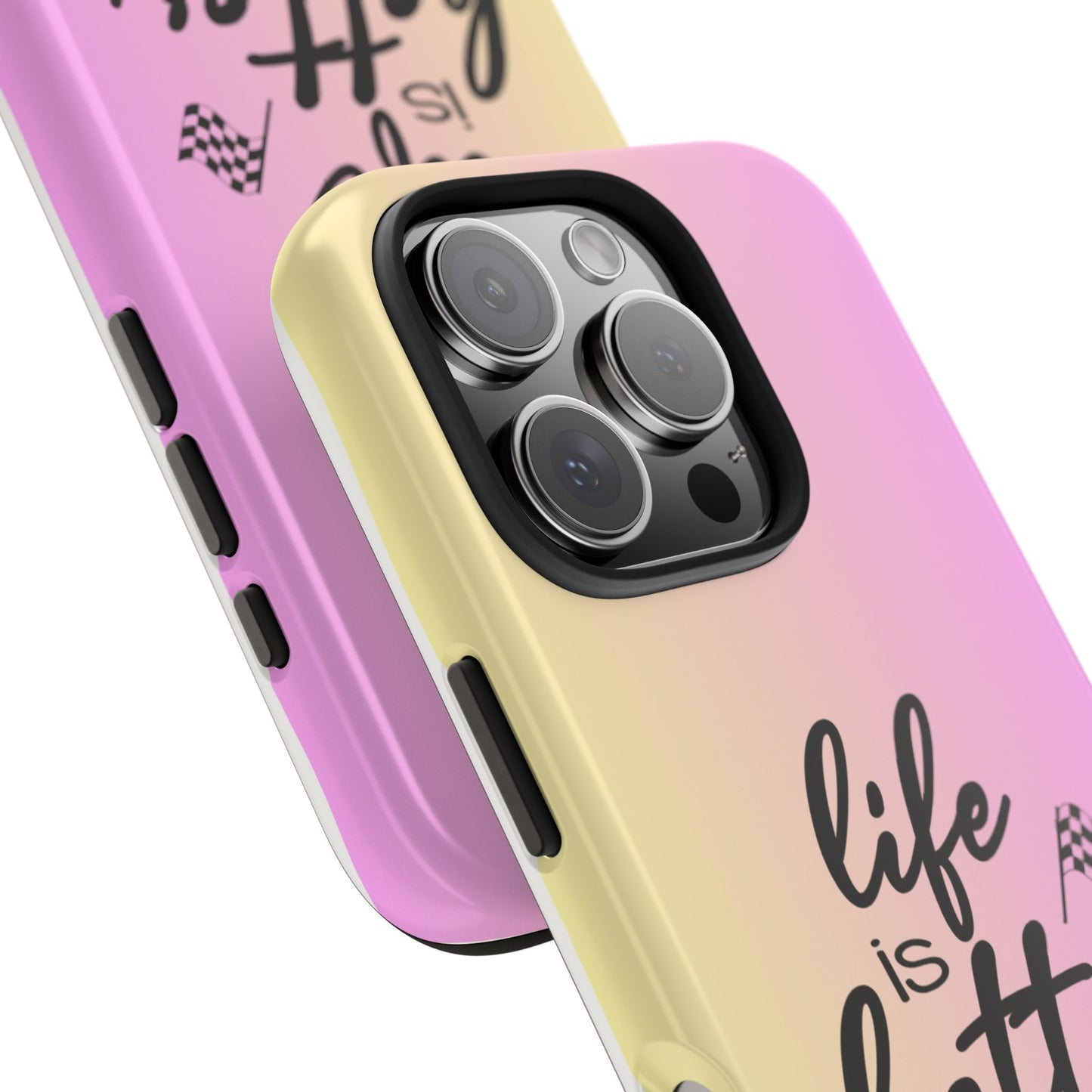 Two-Tone Tough Phone Cases - Life Is Better At The Racetrack