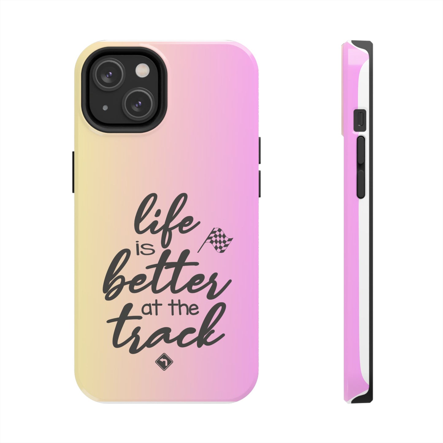 Two-Tone Tough Phone Cases - Life Is Better At The Racetrack