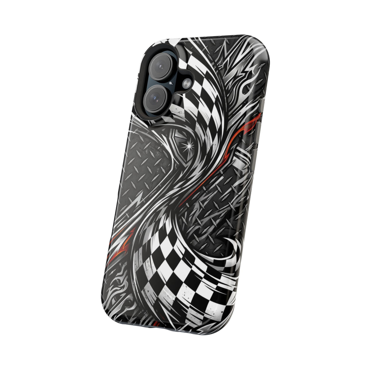 Racing Checkered Flag Magnetic Phone Case