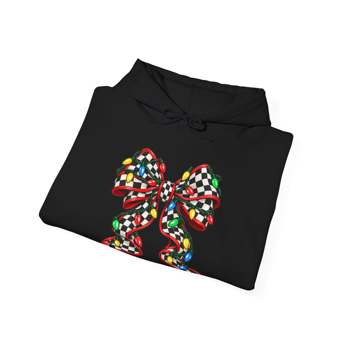 Christmas Racing Ribbon Bow Hoodie