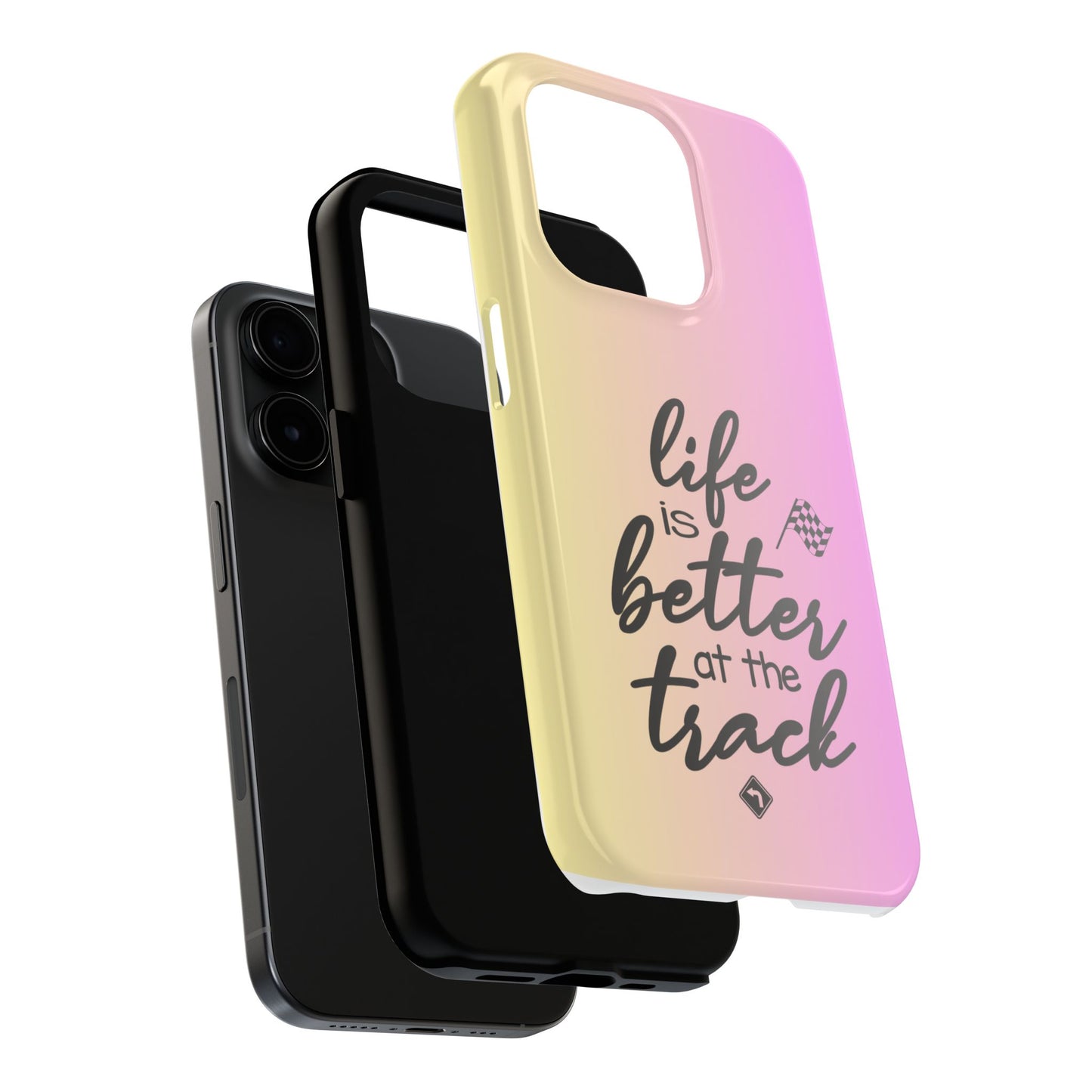 Two-Tone Tough Phone Cases - Life Is Better At The Racetrack