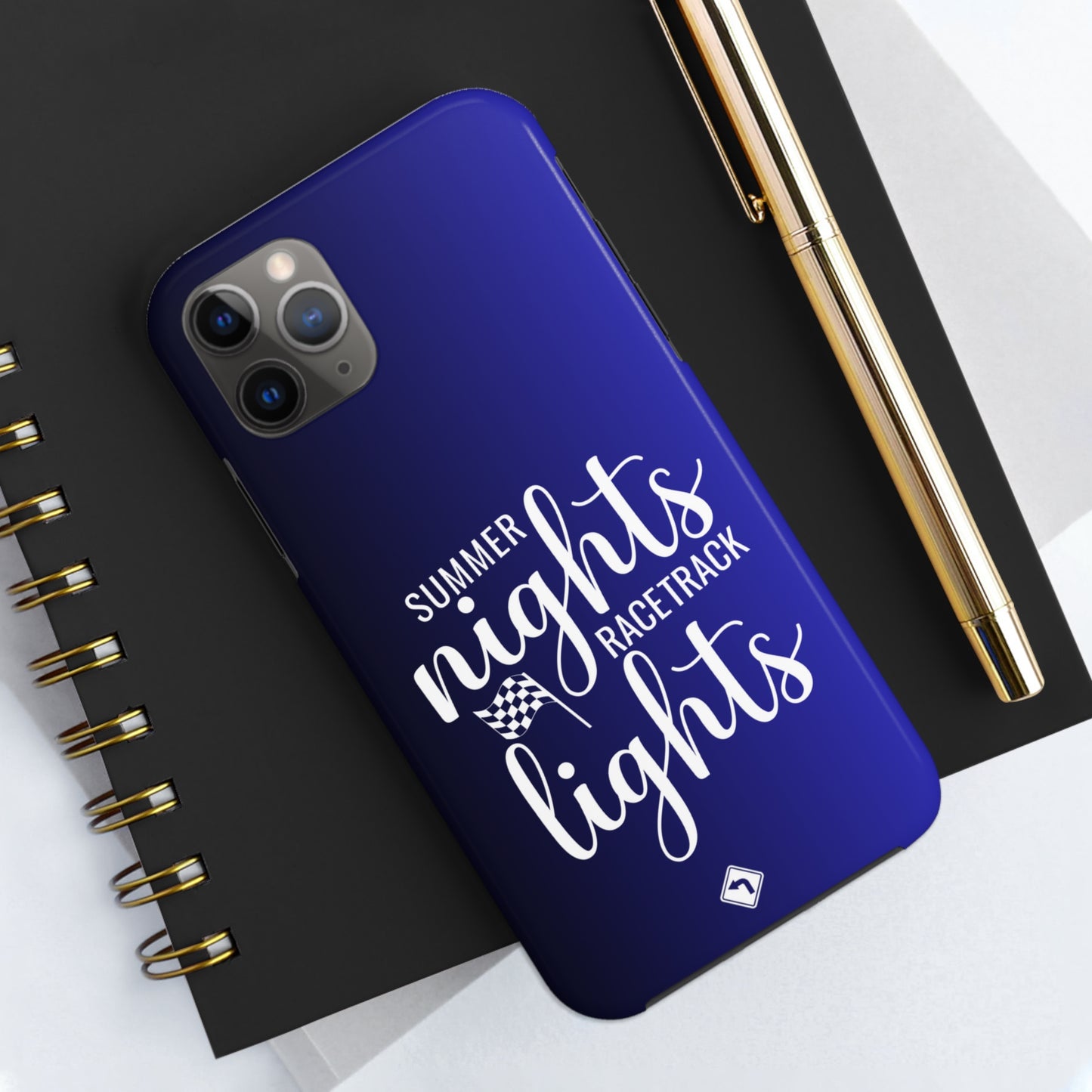 Summer Nights Racetrack Lights Two Tone Blue Tough Phone Cases