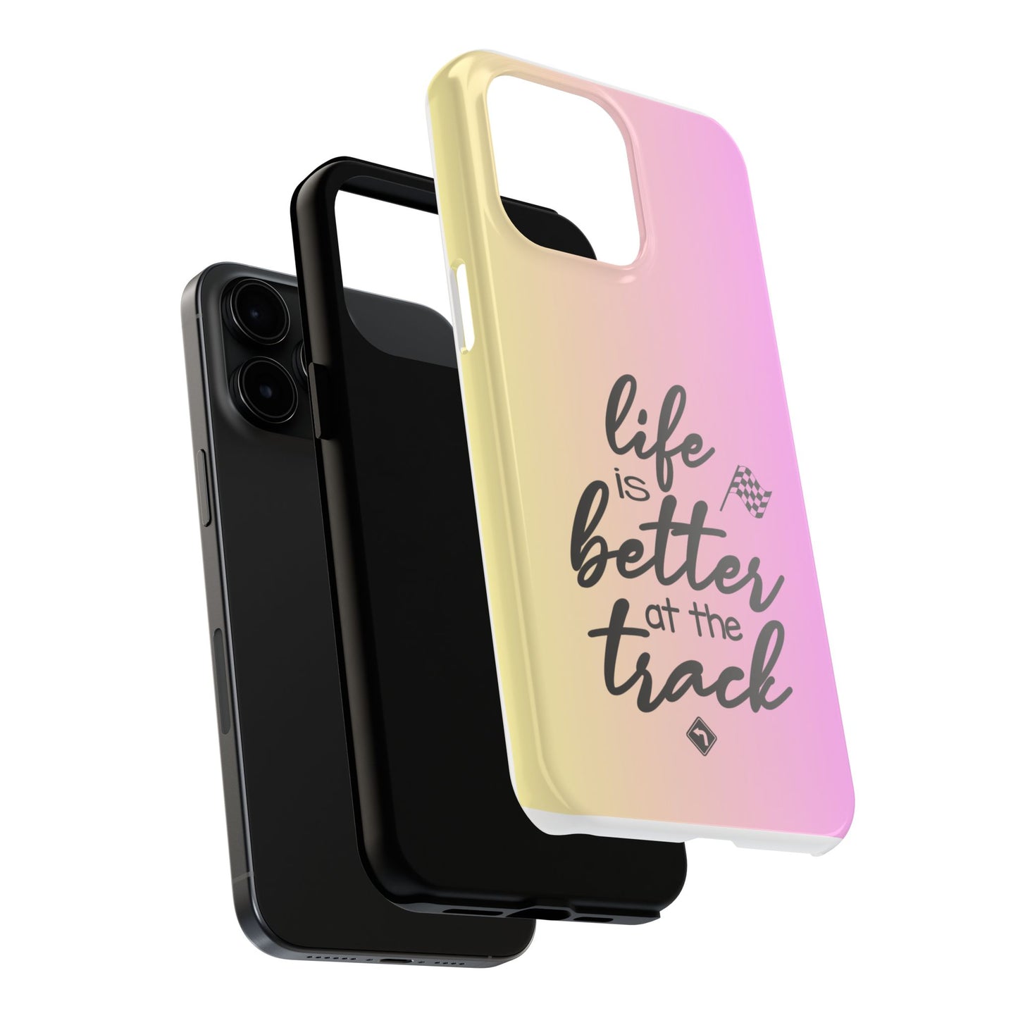 Two-Tone Tough Phone Cases - Life Is Better At The Racetrack