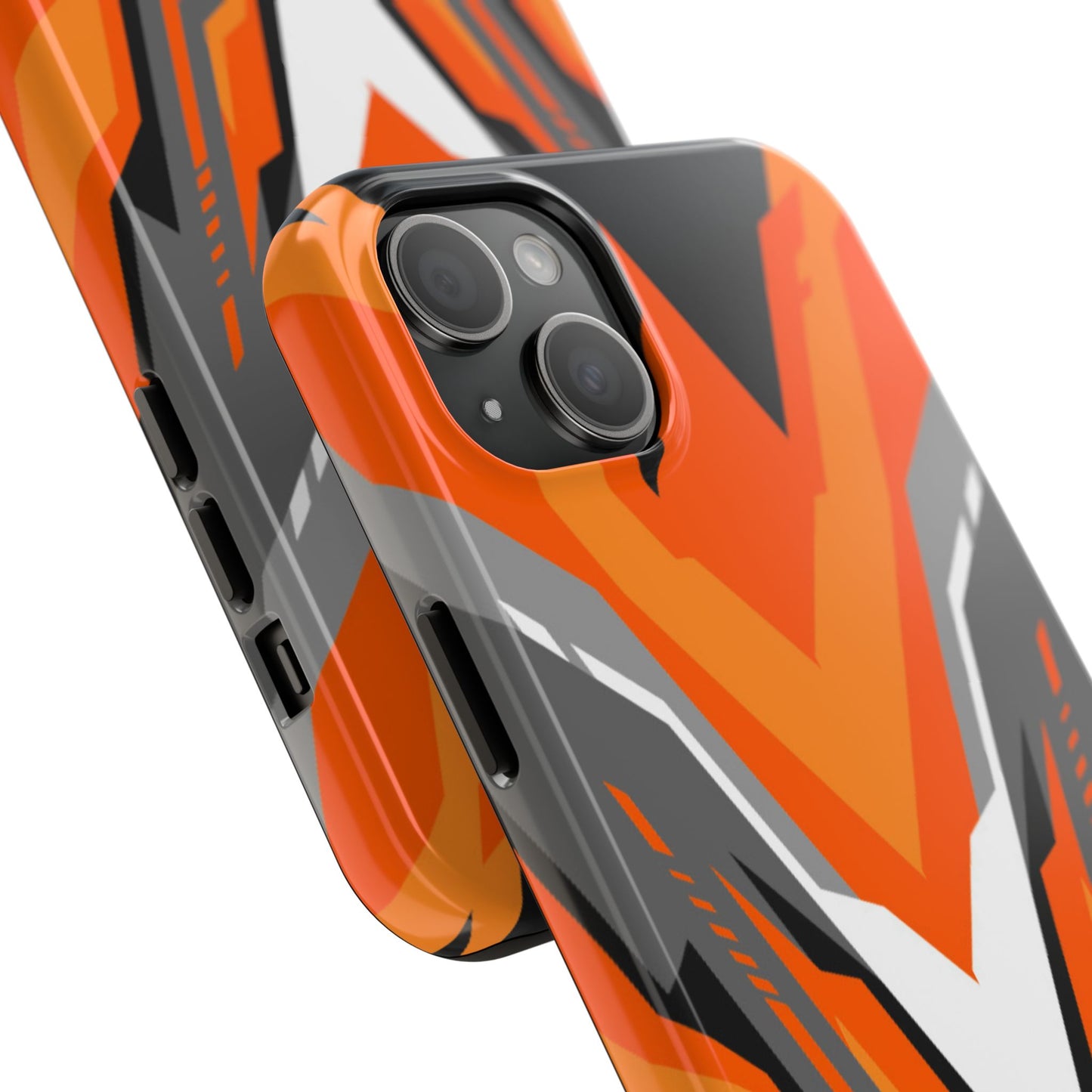 Orange Racing Graphic Tough Phone Case
