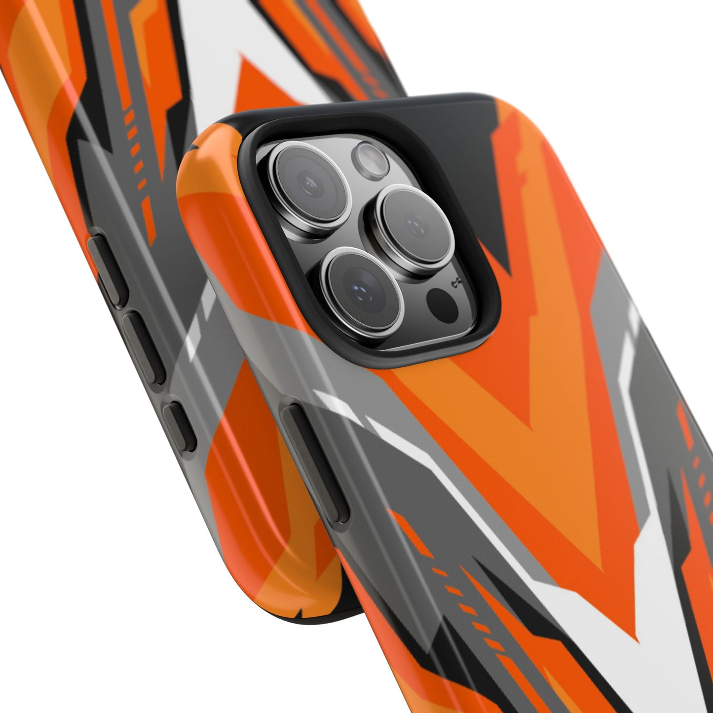 Orange Racing Graphic Tough Phone Case