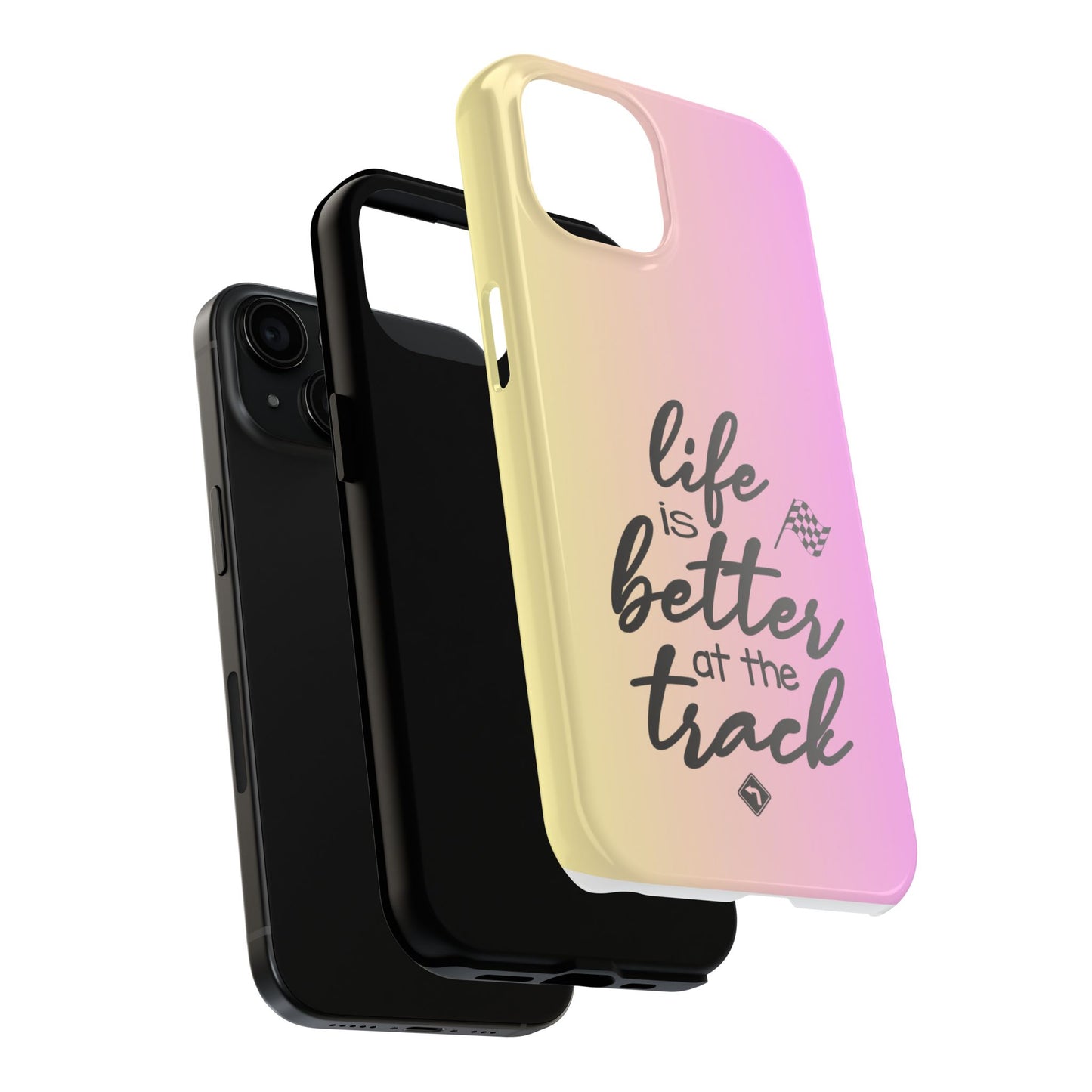 Two-Tone Tough Phone Cases - Life Is Better At The Racetrack