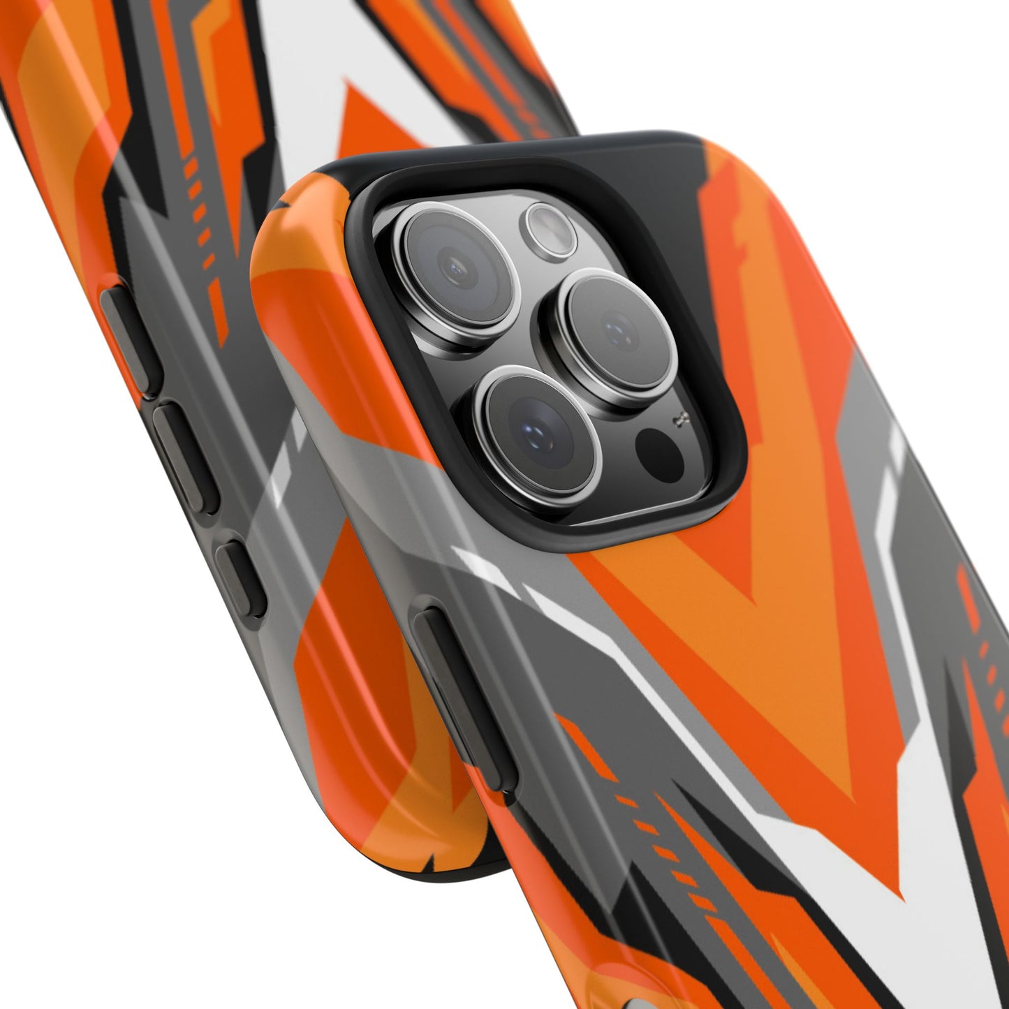 Orange Racing Graphic Tough Phone Case