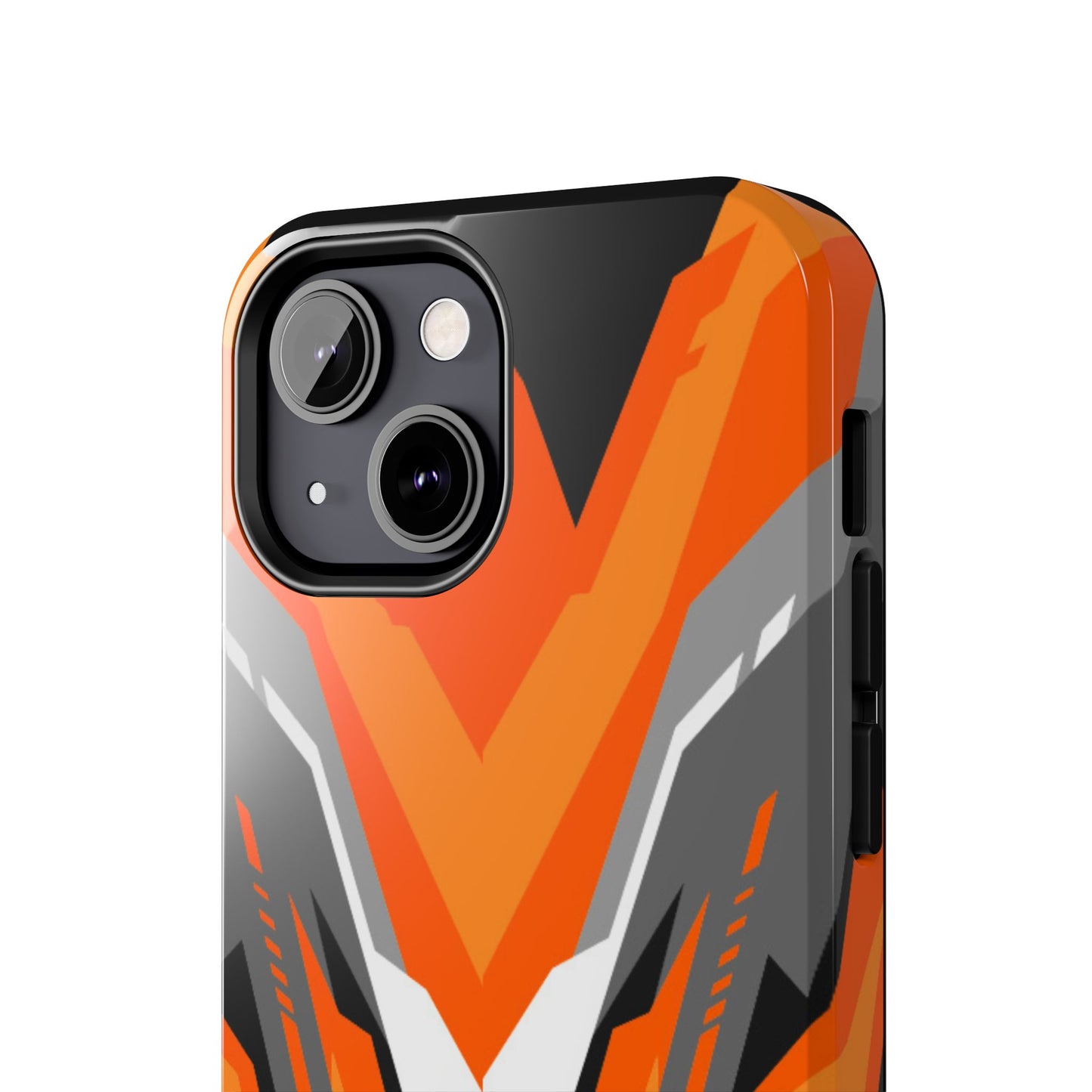 Orange Racing Graphic Tough Phone Case