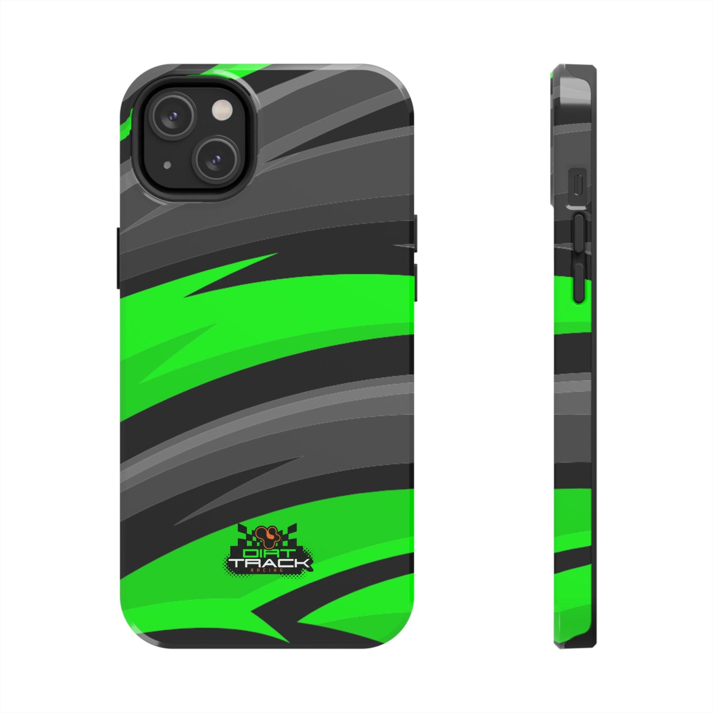 Racing Graphic Green/Black/Gray Tough Phone Cases