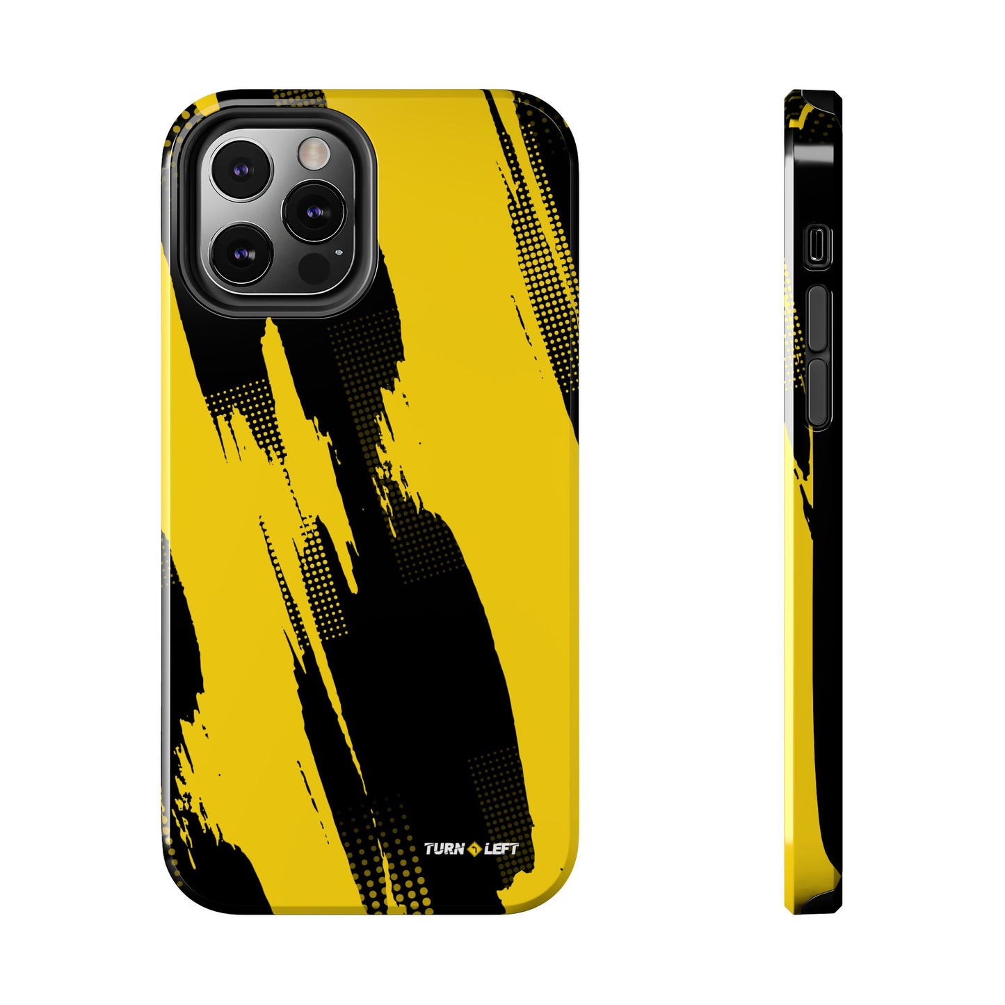 Racing Graphic Yellow Black Tough Phone Cases