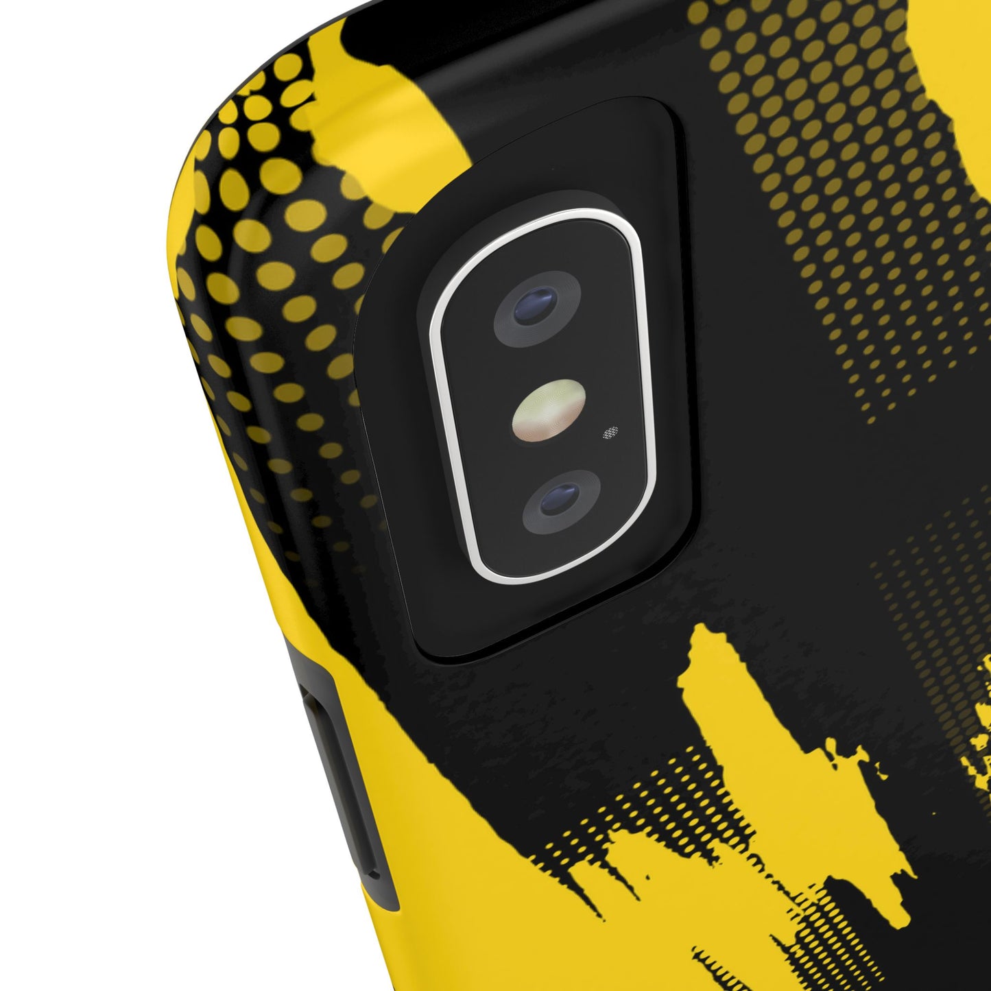 Racing Graphic Yellow Black Tough Phone Cases
