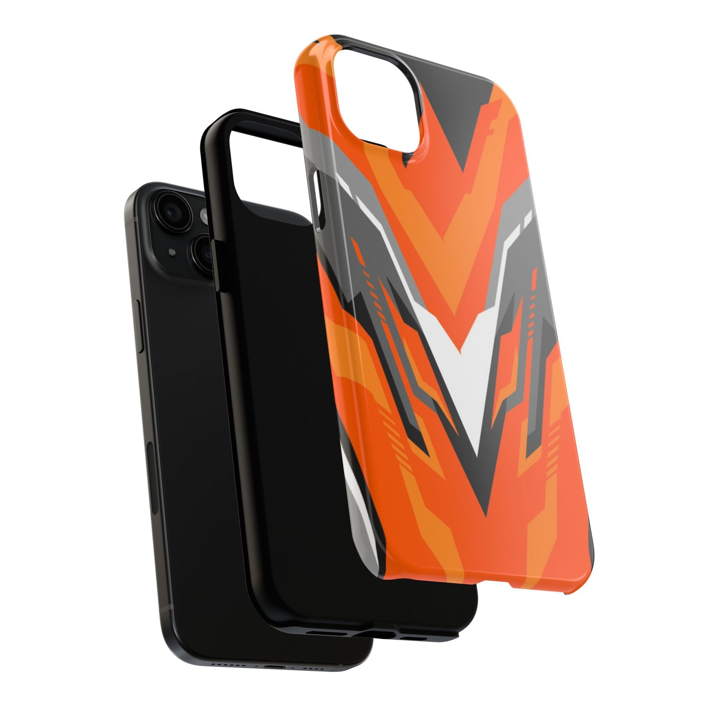 Orange Racing Graphic Tough Phone Case
