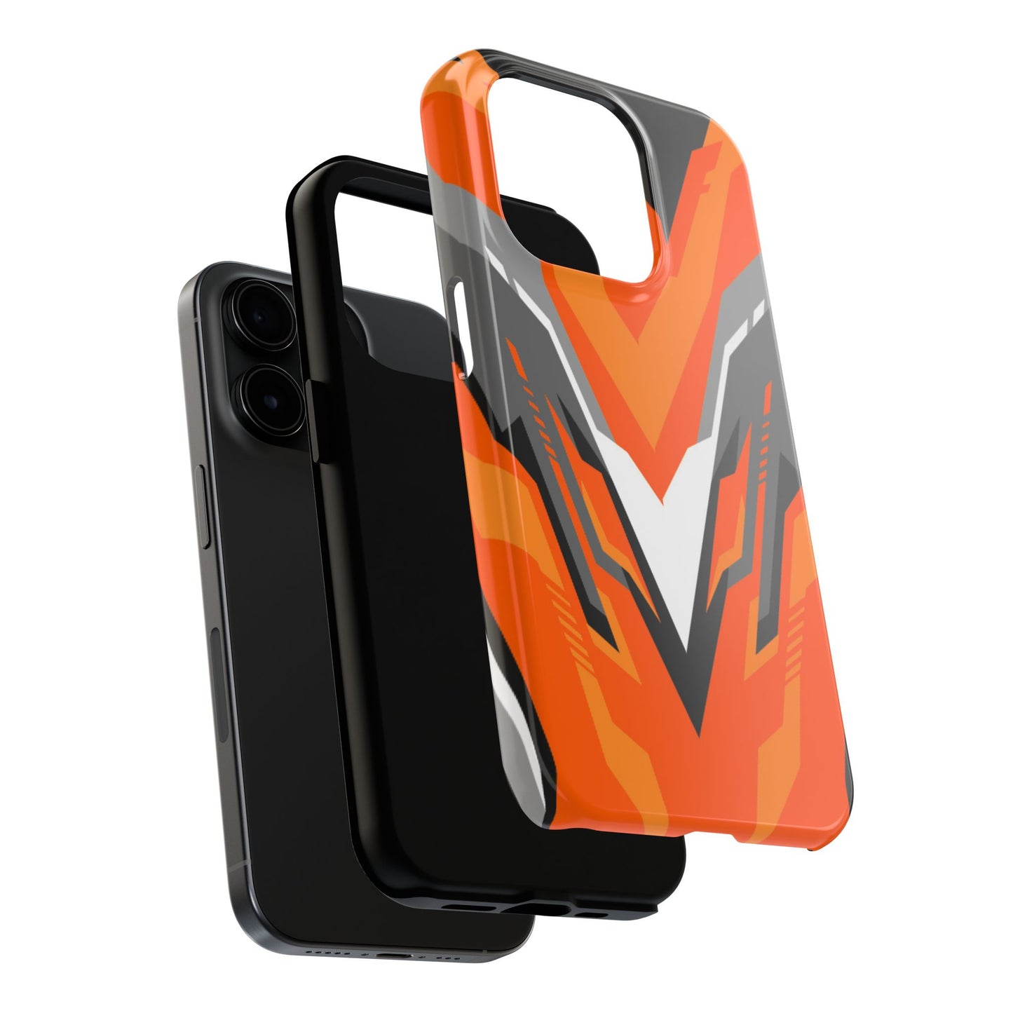 Orange Racing Graphic Tough Phone Case