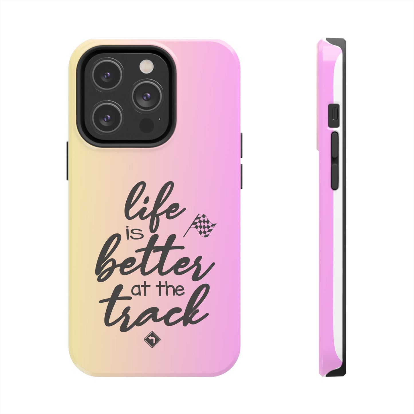 Two-Tone Tough Phone Cases - Life Is Better At The Racetrack