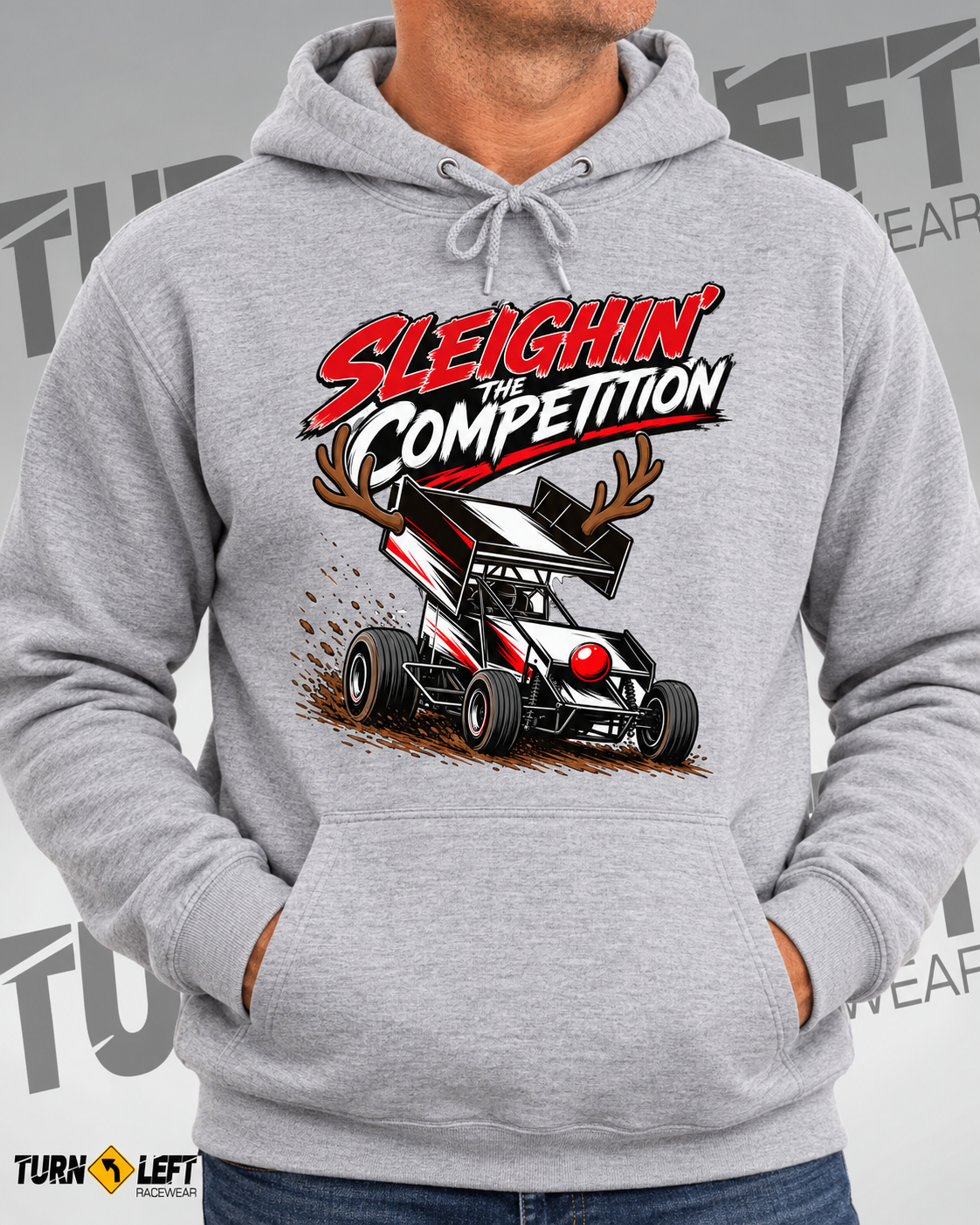 Sleigh Competition Racing Christmas Hoodie