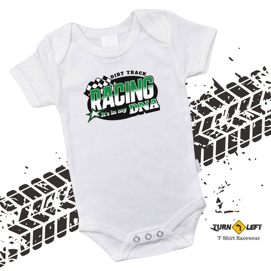 Dirt Track Racing It's In My DNA Infant Jersey Bodysuit