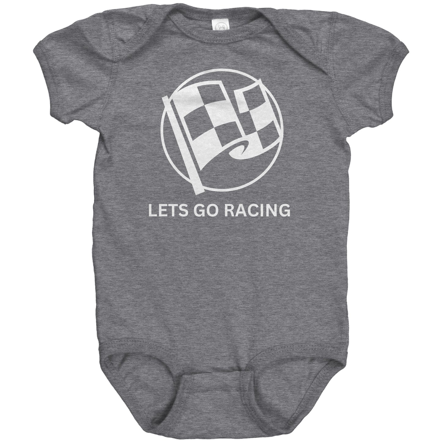 LETS GO RACING BABY BODYSUIT.