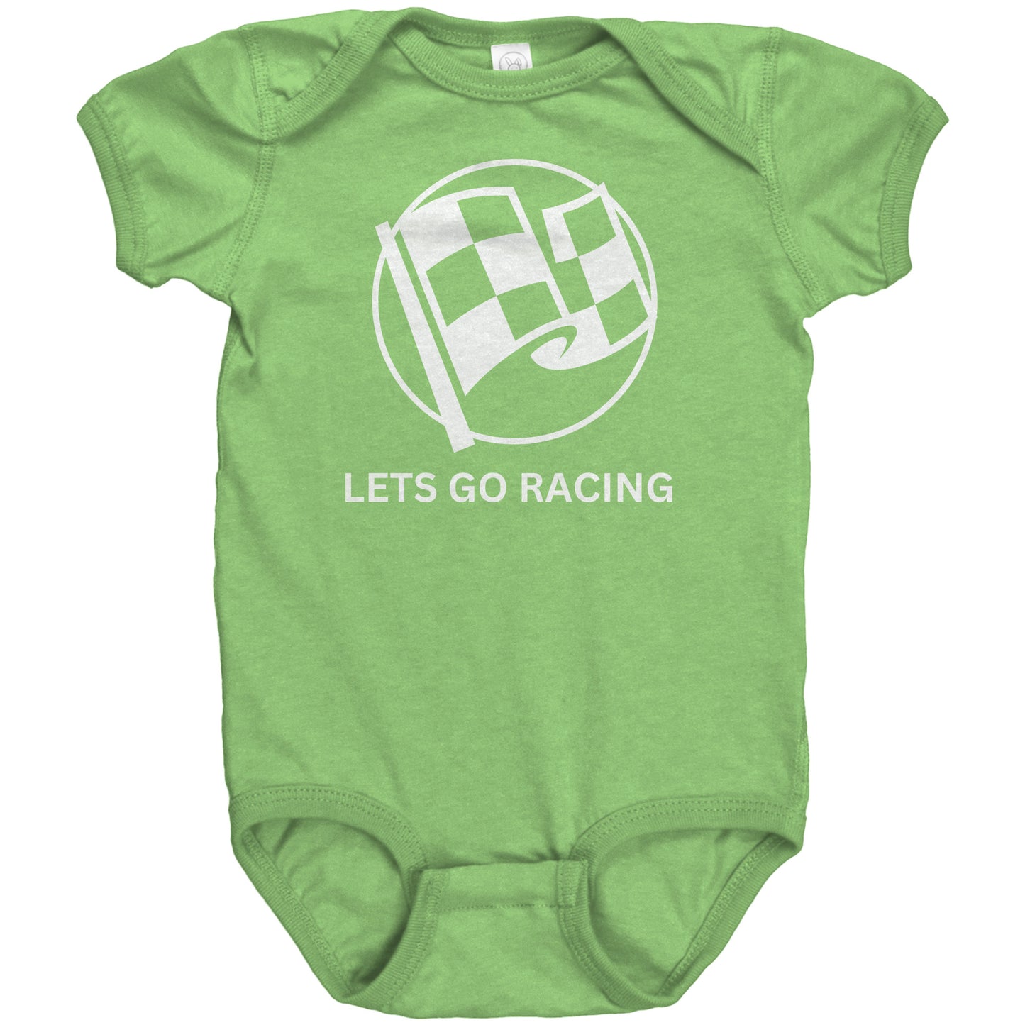 LETS GO RACING BABY BODYSUIT.