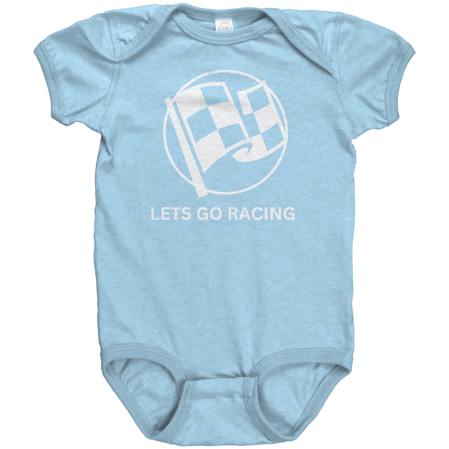 LETS GO RACING BABY BODYSUIT.