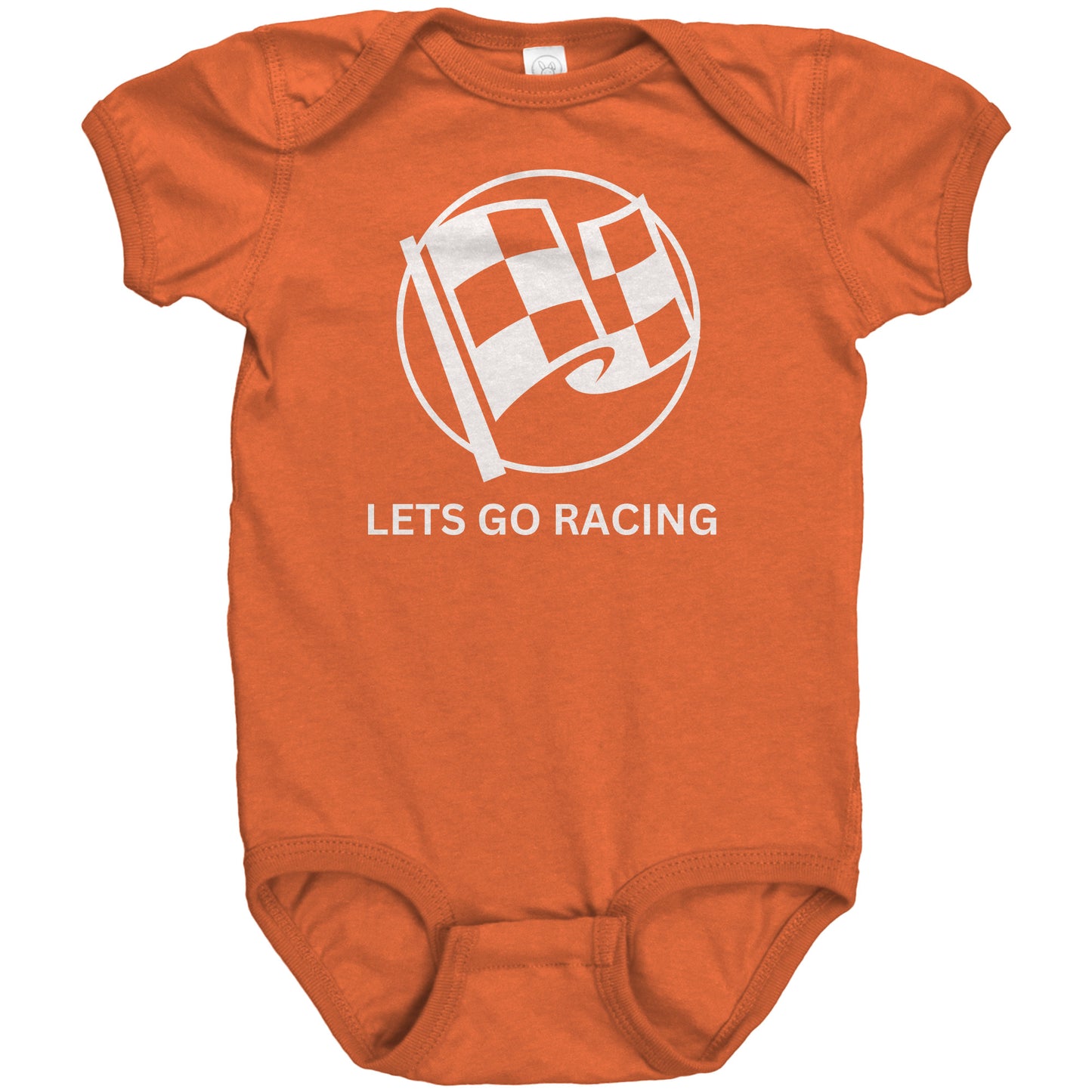 LETS GO RACING BABY BODYSUIT.