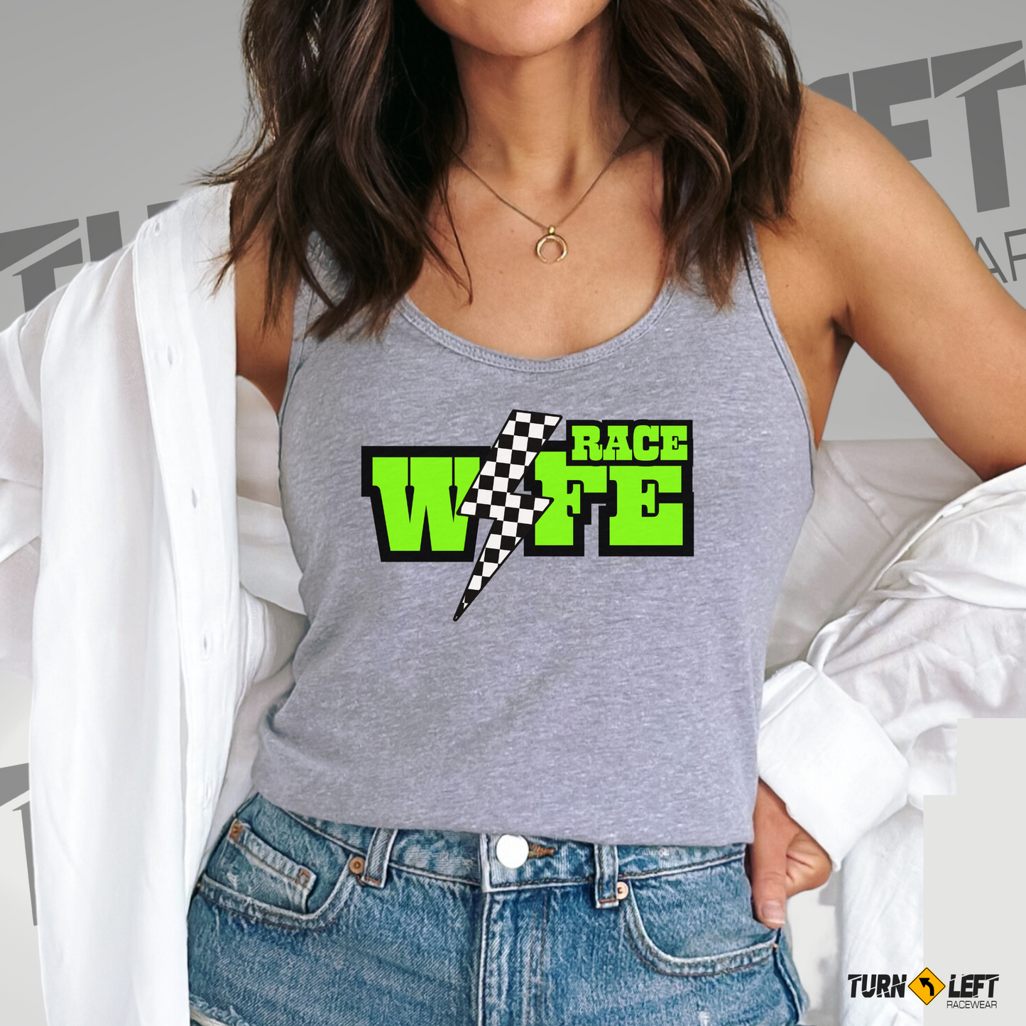 Dirt Track Racing Race Wife Tank Tops. Racer Wife Gifts. 