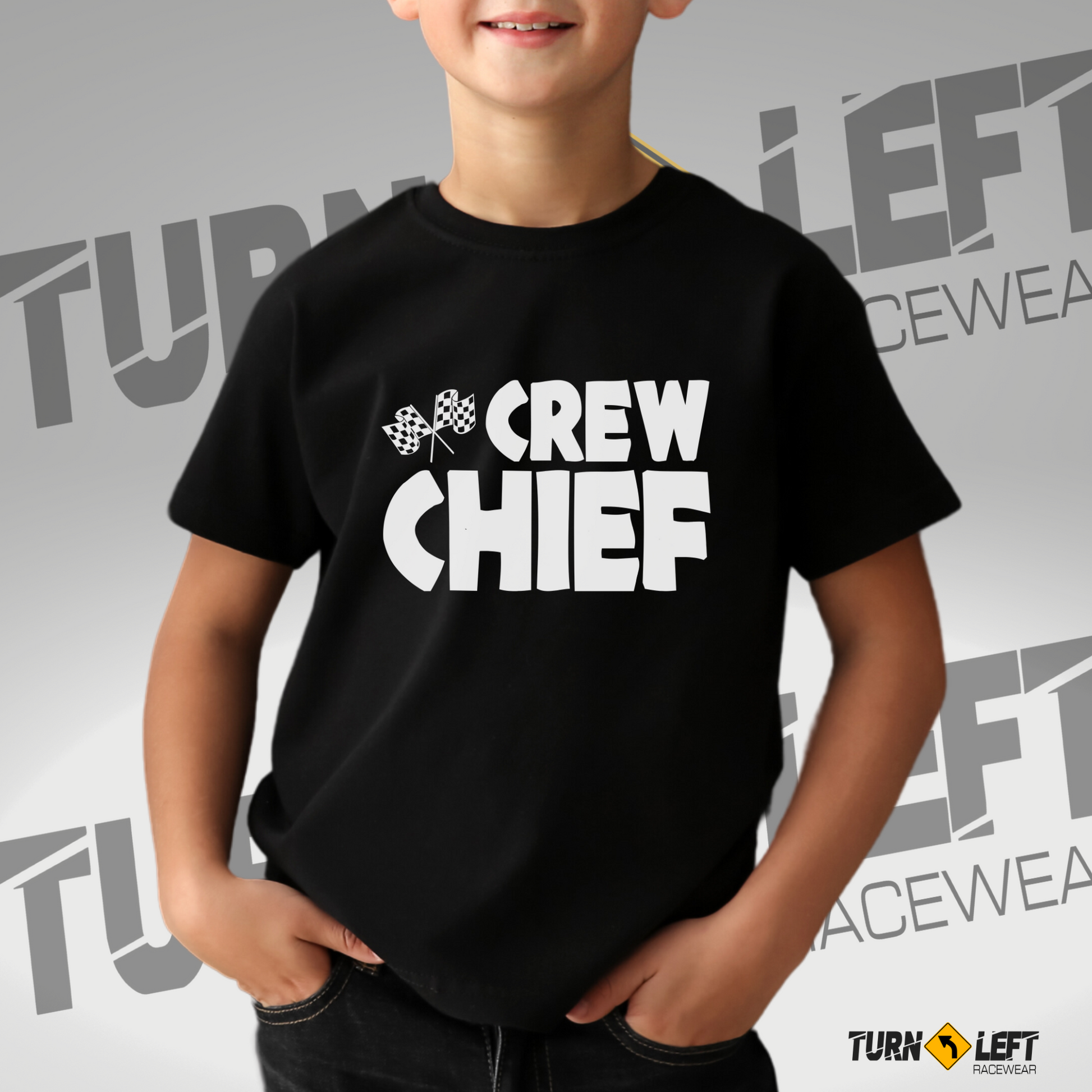 Kids Crew Chief Shirts. Youth racing t-shirts, Pit Crew Racing Shirts for Kids