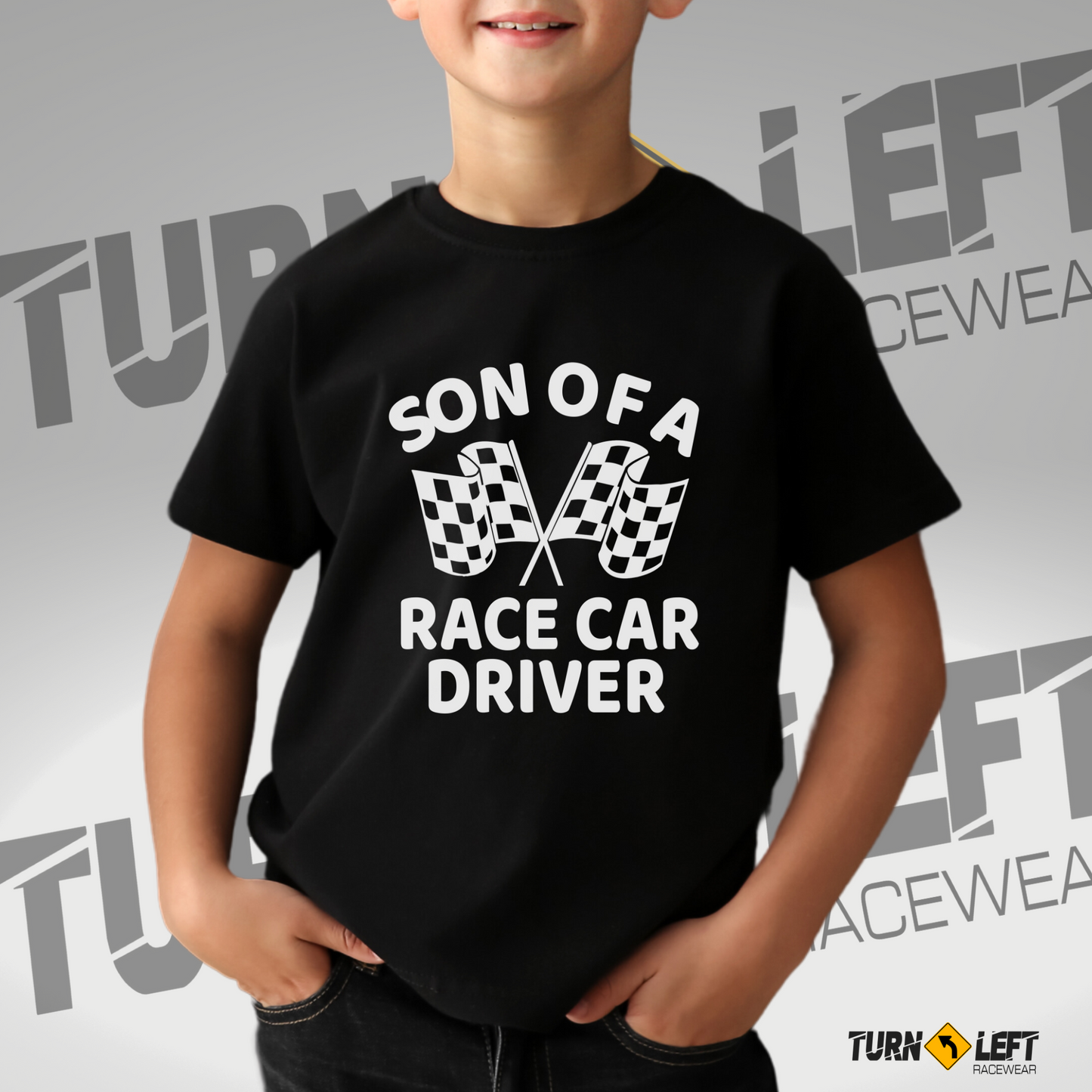 Boys Dirt Track Racing Shirts, Son Of A Race Car Driver Tee