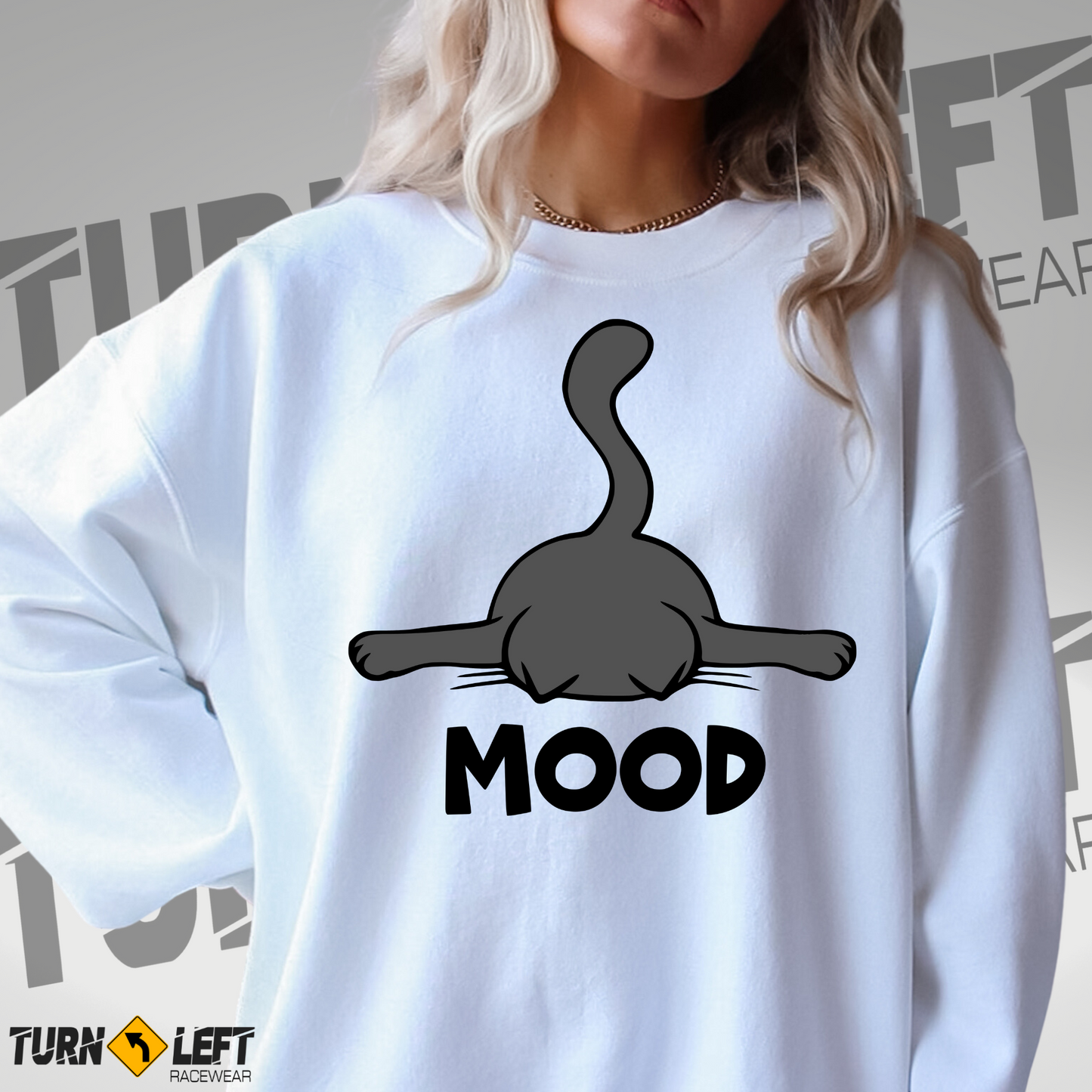 Mood Cat Crewneck Sweatshirt