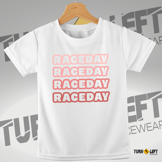 Raceday Stacked Pink Text Toddler's Fine Jersey Tee